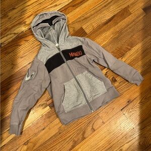 Hanna Andersson Mando Mandalorian Hoodie size 6-7